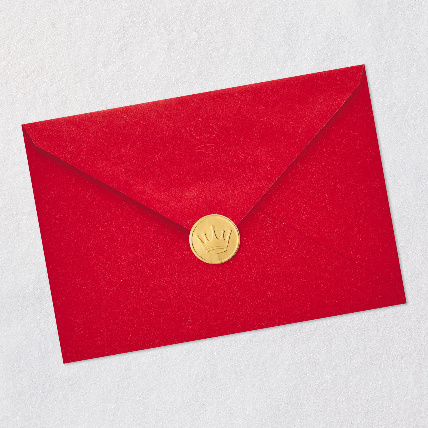 Holiday Mantel Christmas Card for Son and Romantic Partner Envelope Back with Seal image number 7