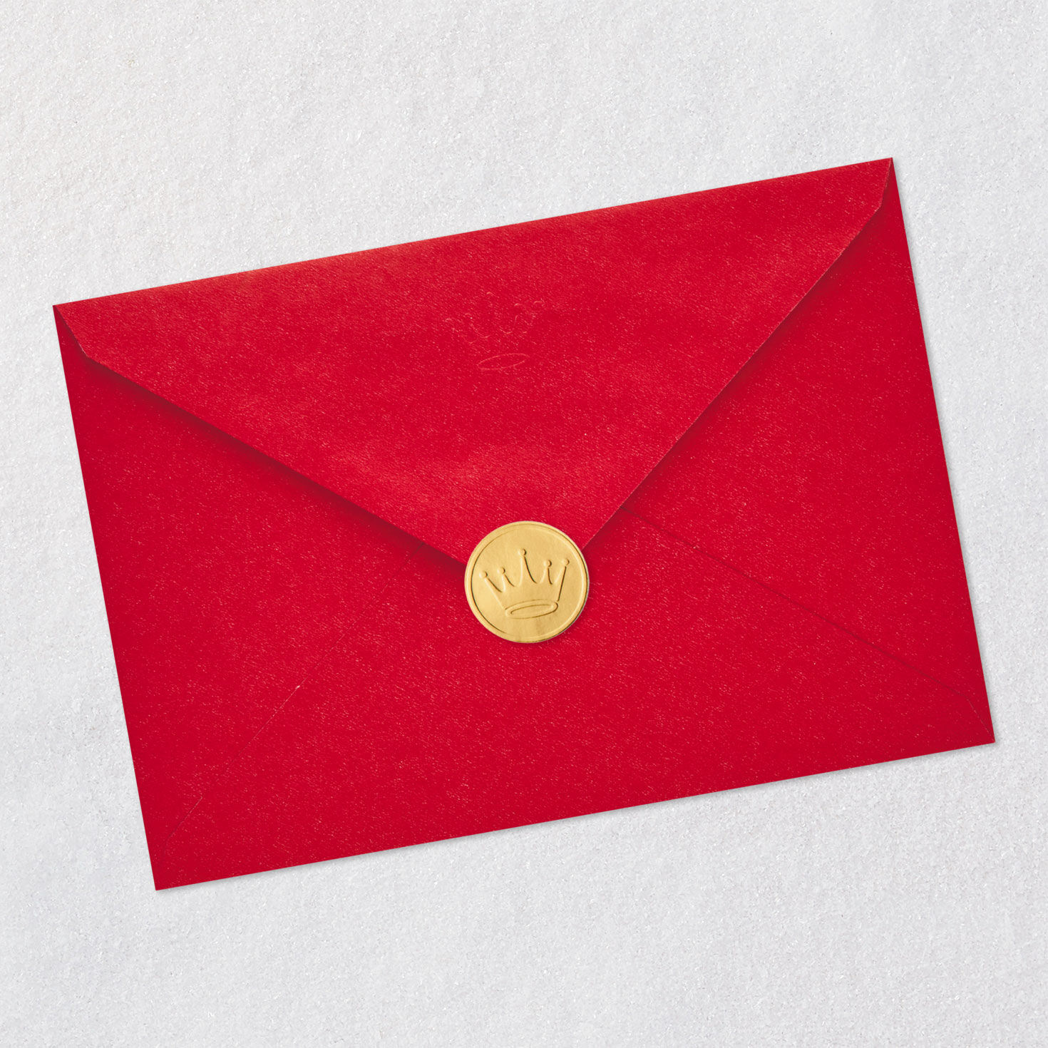 Red and Pink Poinsettias Daughter Christmas Card Envelope Back with Seal image number 8