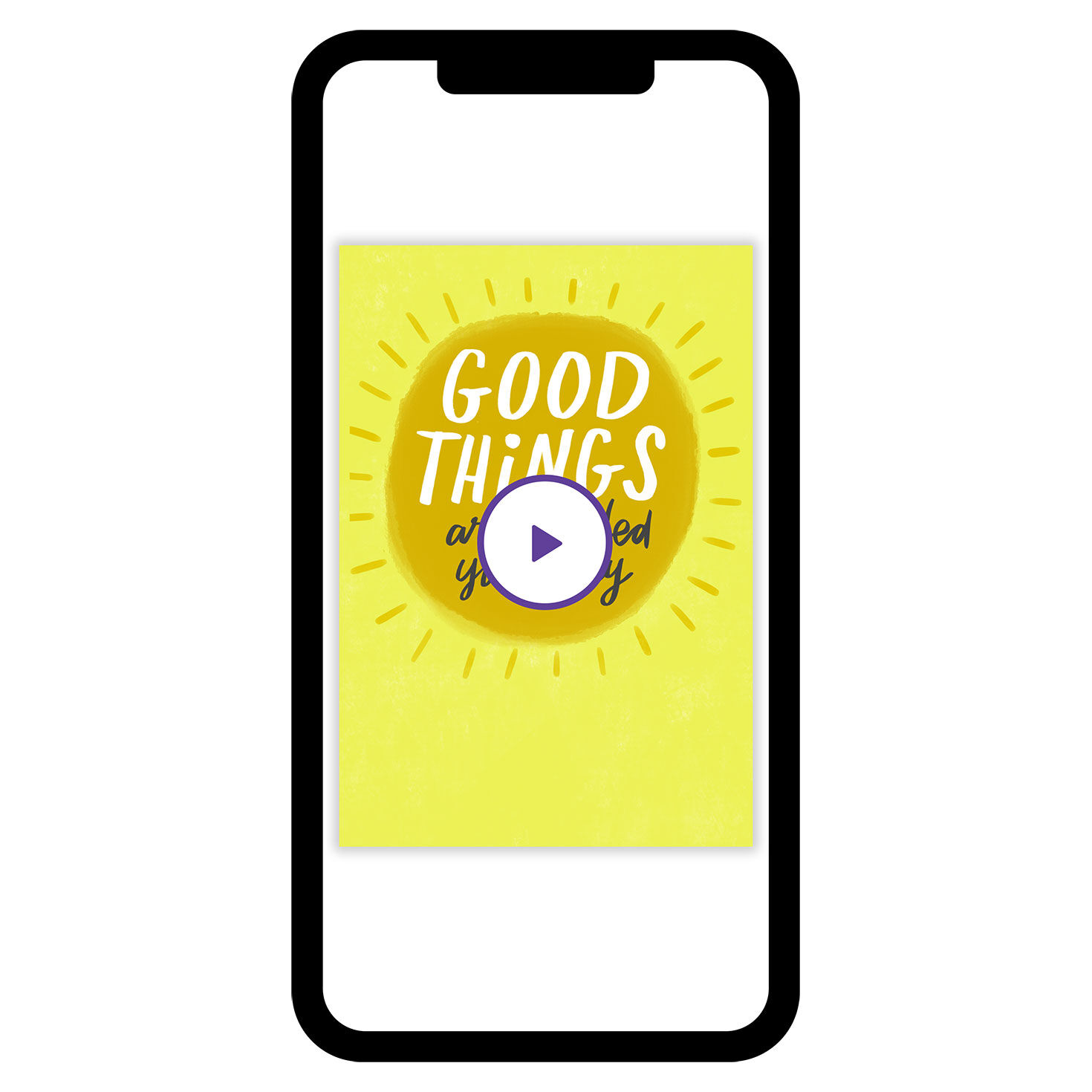 Good Things Sunshine Encouragement eCard