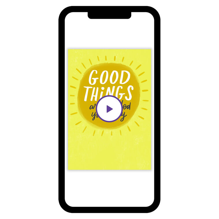 Good Things Sunshine Encouragement eCard