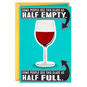 Glass Half-Full of Wine Birthday Card, , large image number 1