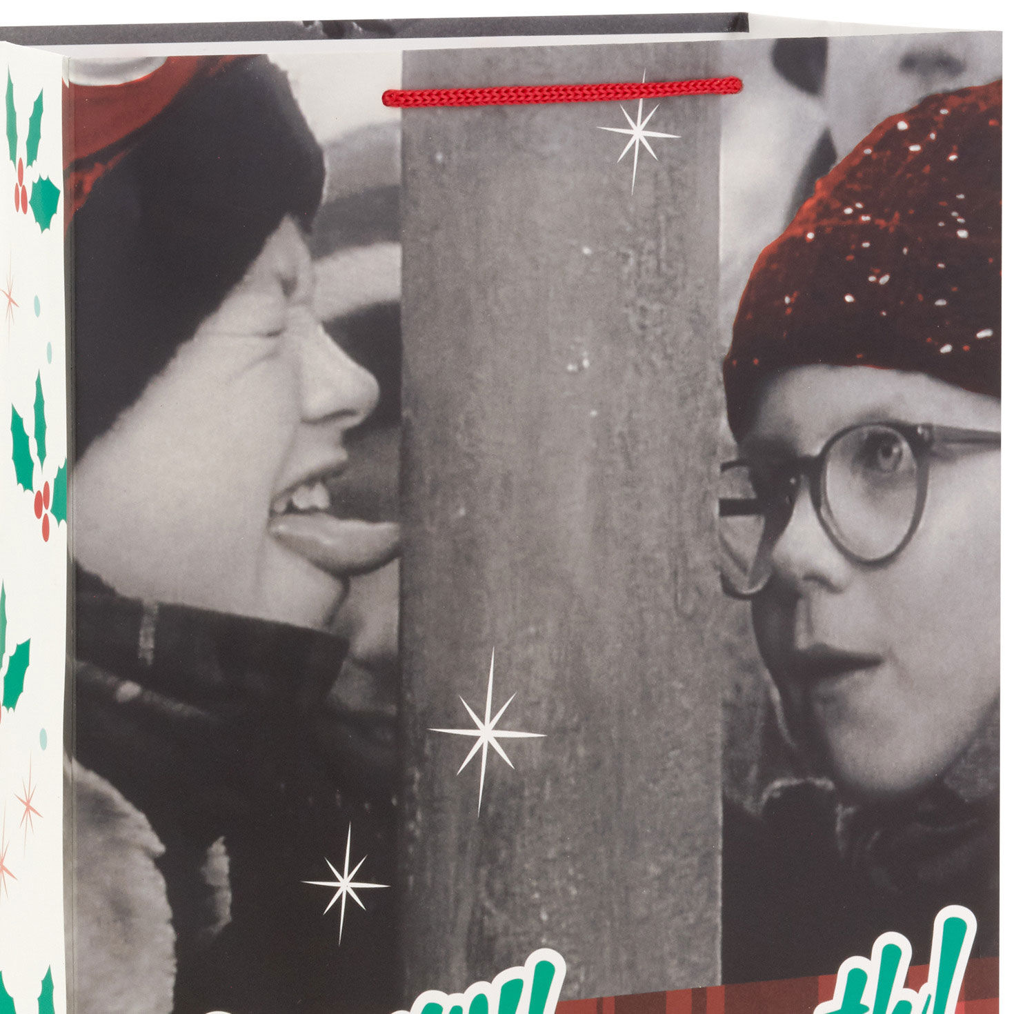 A Christmas Story Ralphie and Flick Large Gift Bag Handle Detail image number 4