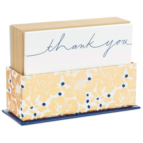 Assorted Thank-You and Blank Flat Note Cards in Floral Caddy, Pack of 40, , large image number 6