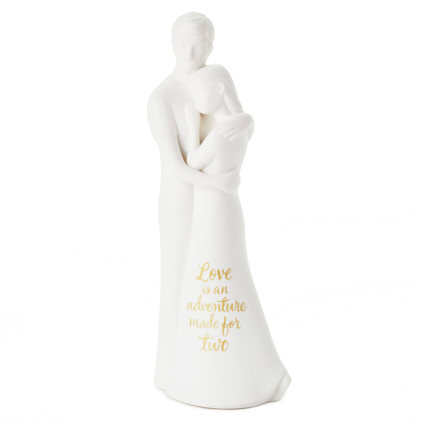 Love Is an Adventure Embracing Couple Figurine, 8.75"