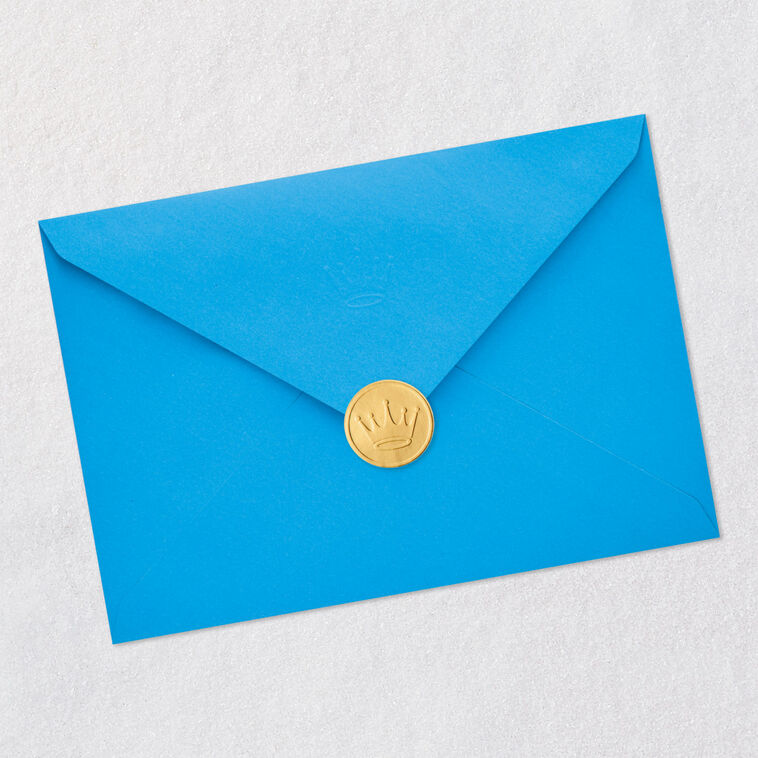 Traditional Icons and Spellings Funny Hanukkah Card Envelope Back with Seal image number 7