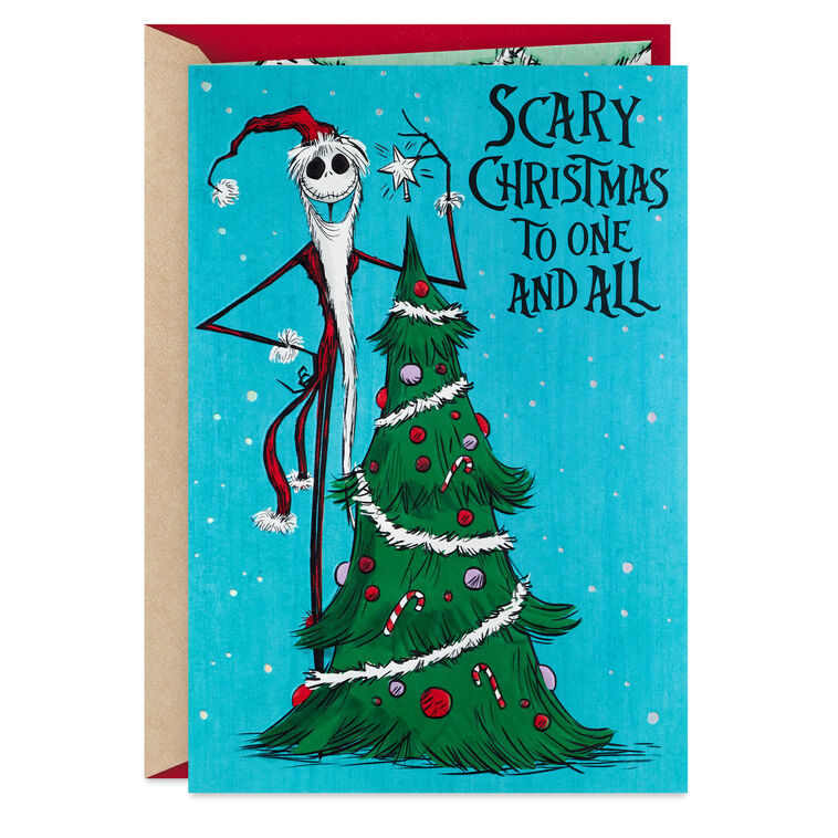 Disney Tim Burton's The Nightmare Before Christmas Season's Screamings Christmas Card
