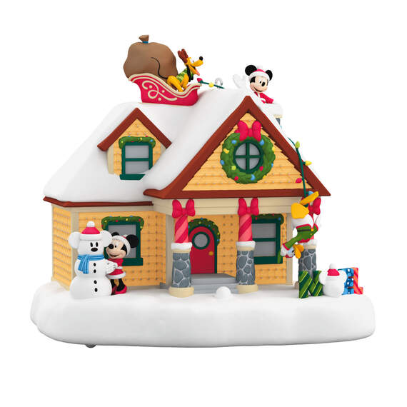 Disney Mickey Mouse The Merriest House in Town Musical Ornament With Light, , large image number 1