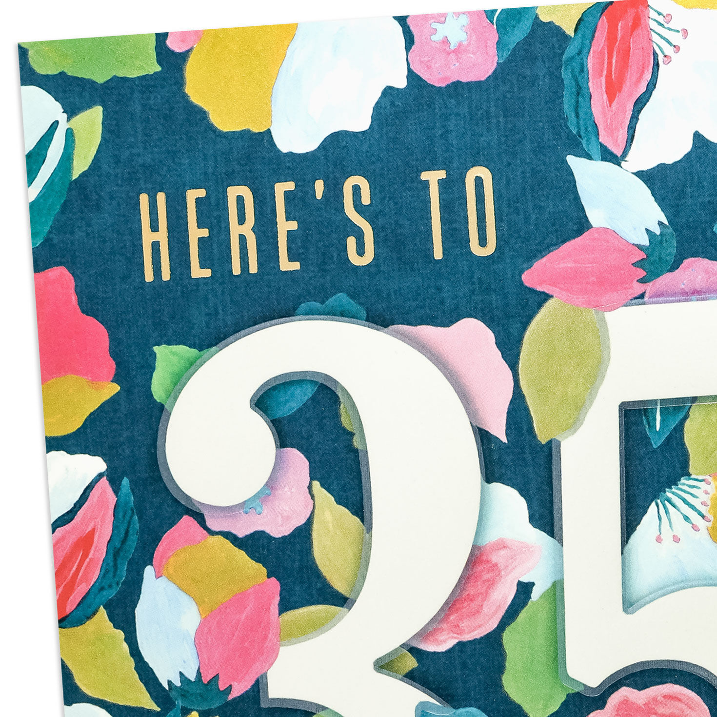 Floral 35th Anniversary Card for Couple Card Front Detail image number 5