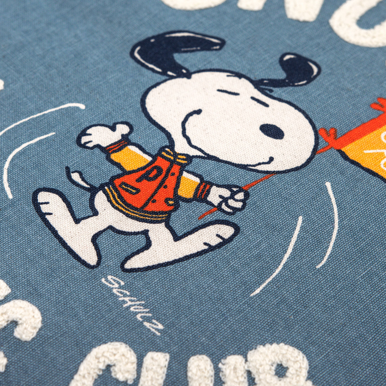 Peanuts&reg; Snoopy Athletic Club Round Pillow upclose view image number 4