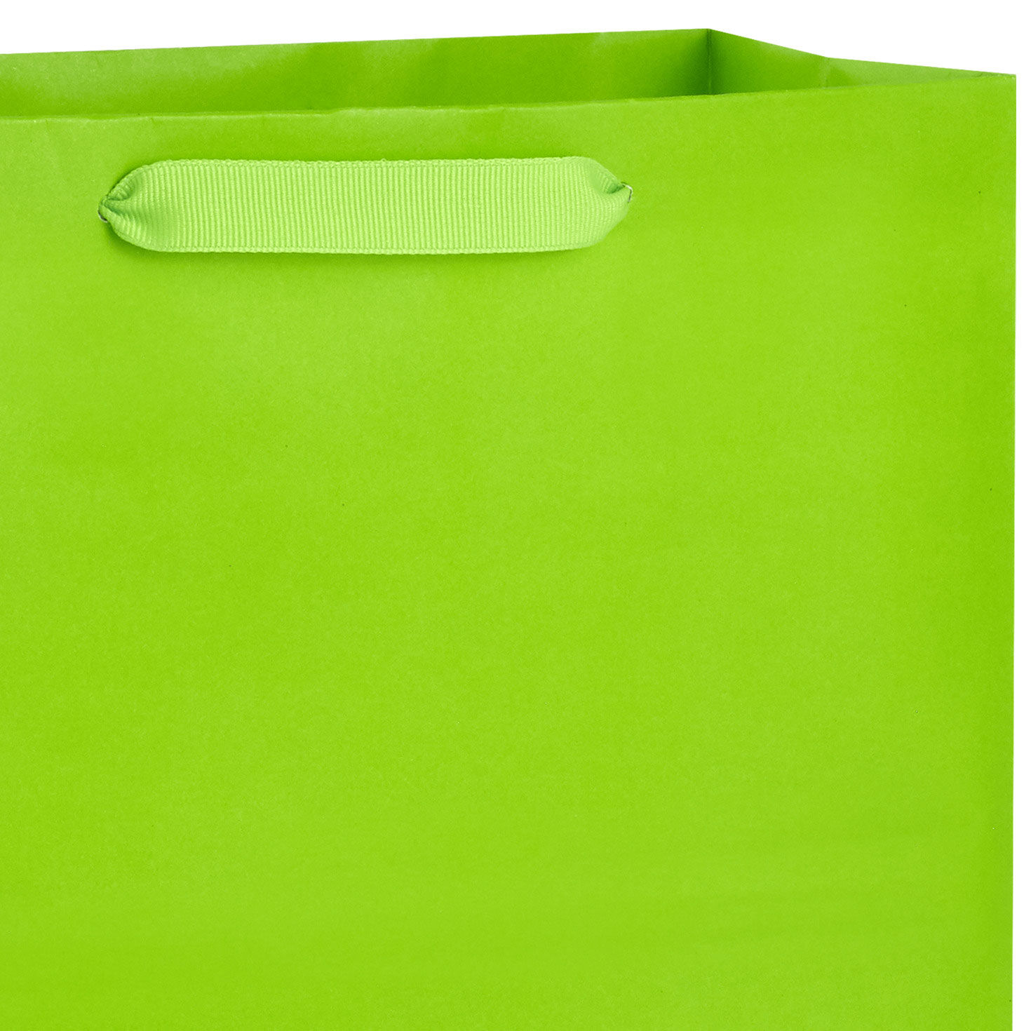10.4" Lime Green Large Square Gift Bag, Lime Green, large image number 4