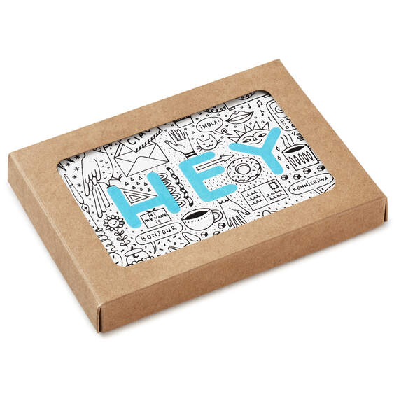 Hey Hello Doodles Boxed Blank Note Cards Multipack, Pack of 10