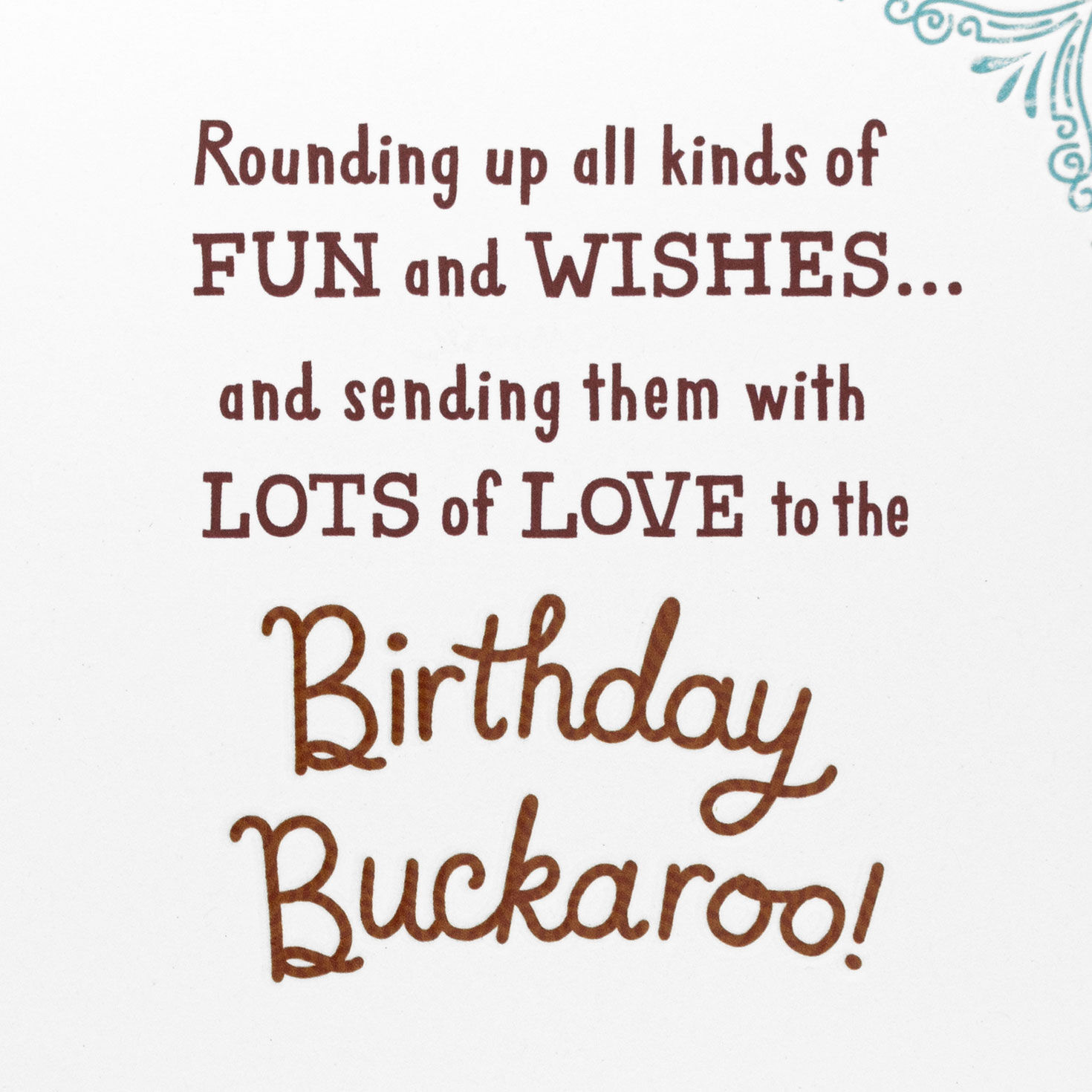 Raccoon Cowboy Grandson First Birthday Card With Decal sentiment image number 2
