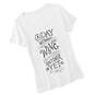 A Day Without Wine Women's Fitted White T-Shirt, , large image number 1