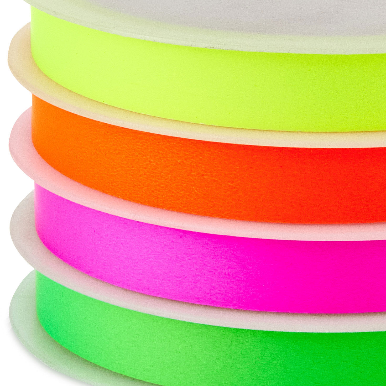 Neon Gift Bows With Matching Ribbons Kit upclose view image number 5