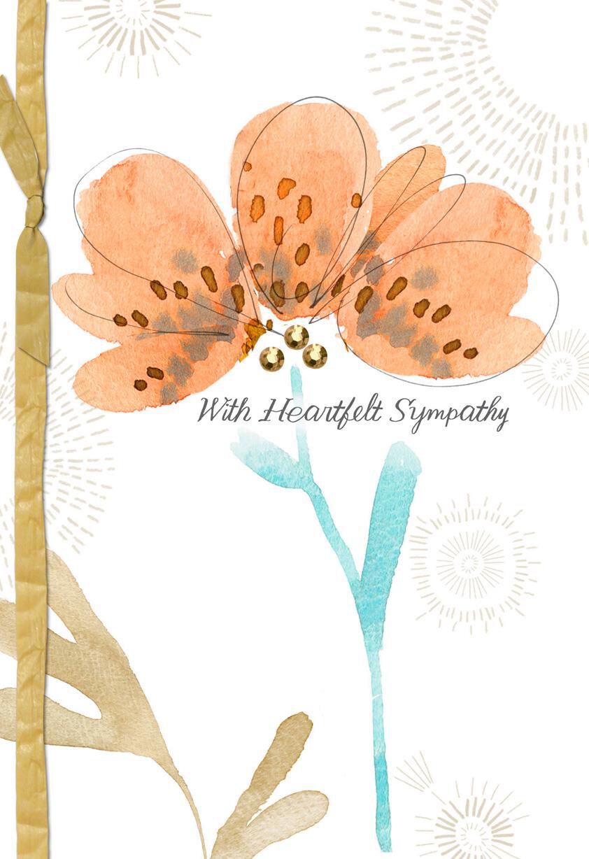 Gentle Blooms Sympathy Card
