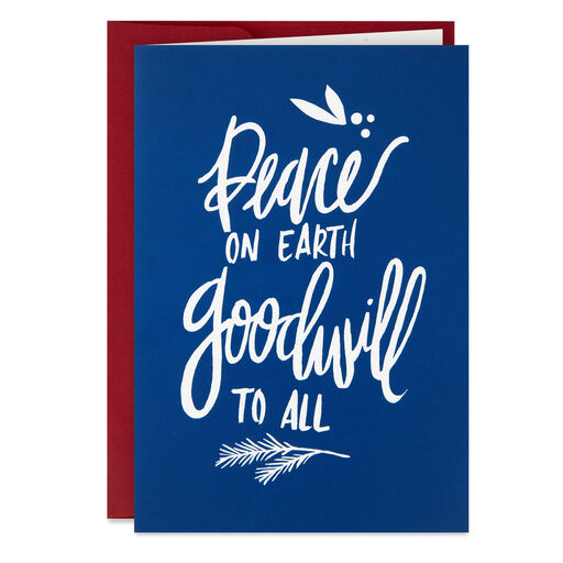 Peace and Goodwill Boxed Christmas Video Greeting Cards, Pack of 10, 