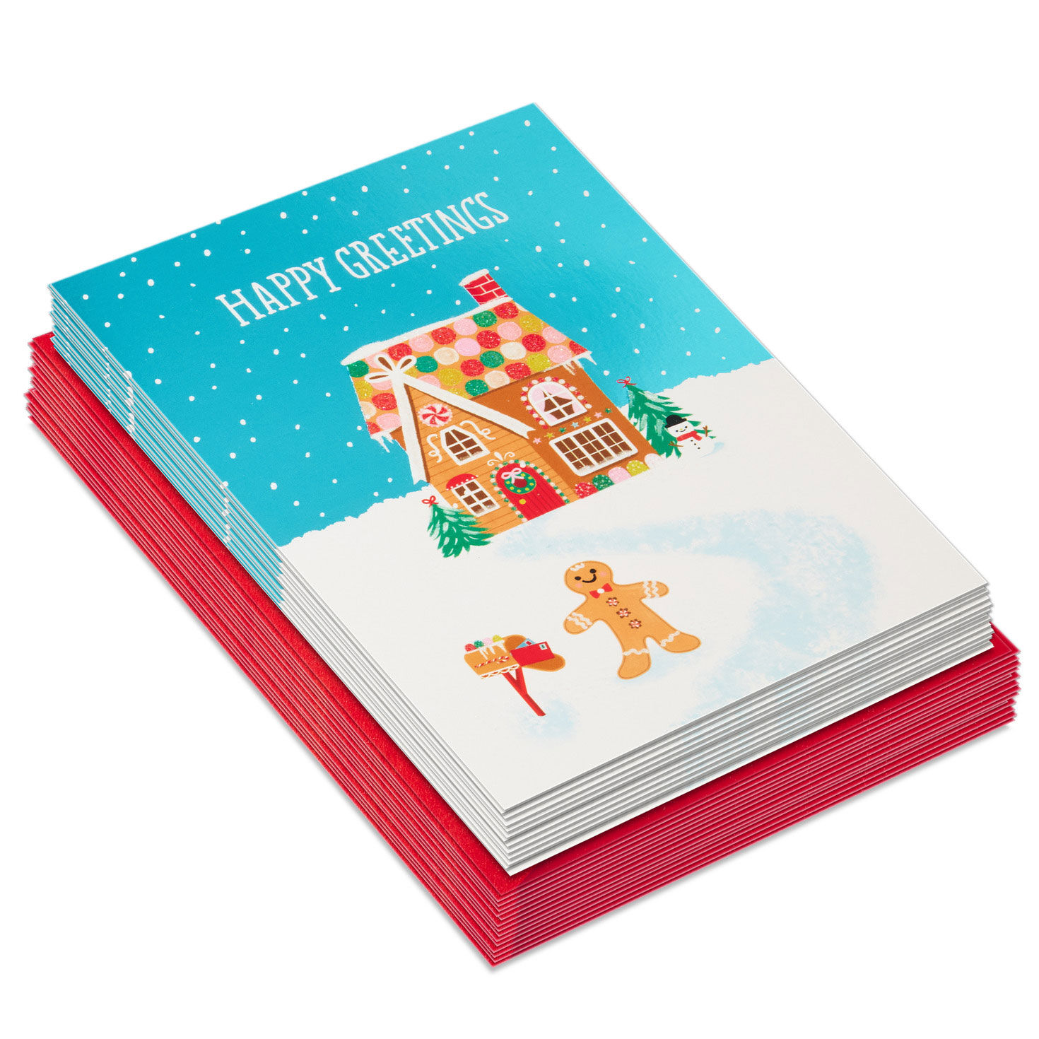 Gingerbread House Boxed Christmas Cards front stacked image number 2