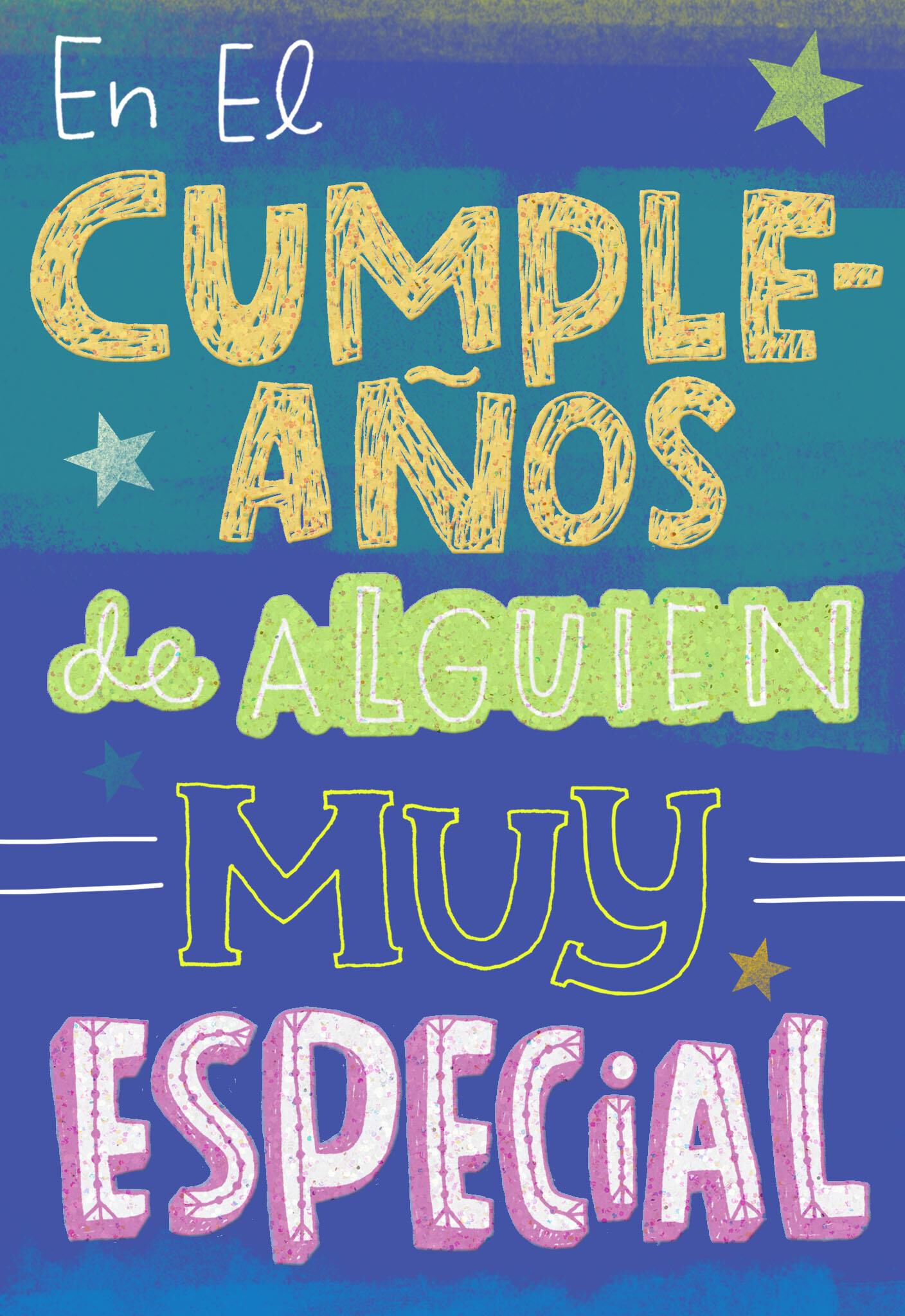 Special Person Spanish-Language Birthday Card