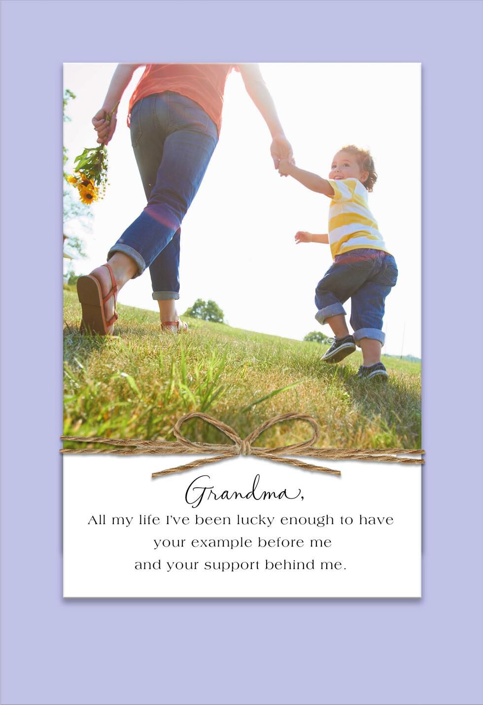 Lucky for Your Support Mother's Day Card for Grandma
