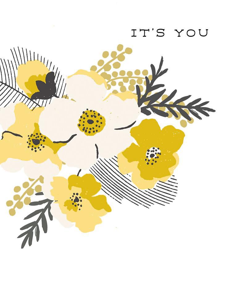 Bouquet of Yellow Flowers It's You Love Card