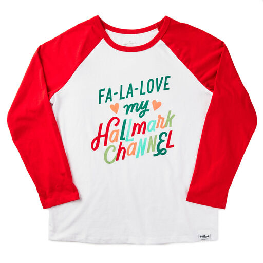 Hallmark Channel Fa La Love Women's Raglan Shirt, Small, 