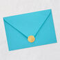 Mint Green and Gold Snowflakes Nurse Christmas Card Envelope Back with Seal image number 7