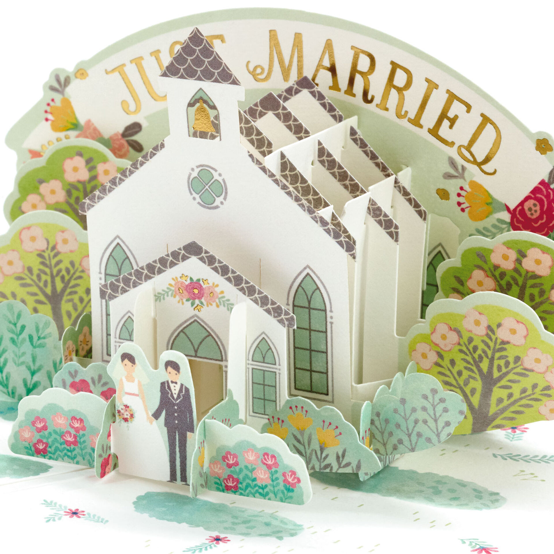 Little White Chapel 3D PopUp Wedding Card Greeting Cards Hallmark