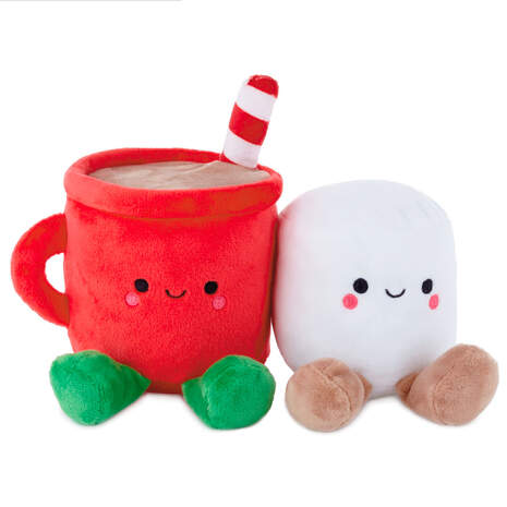 Better Together Hot Cocoa and Marshmallow Magnetic Plush, 5", , large