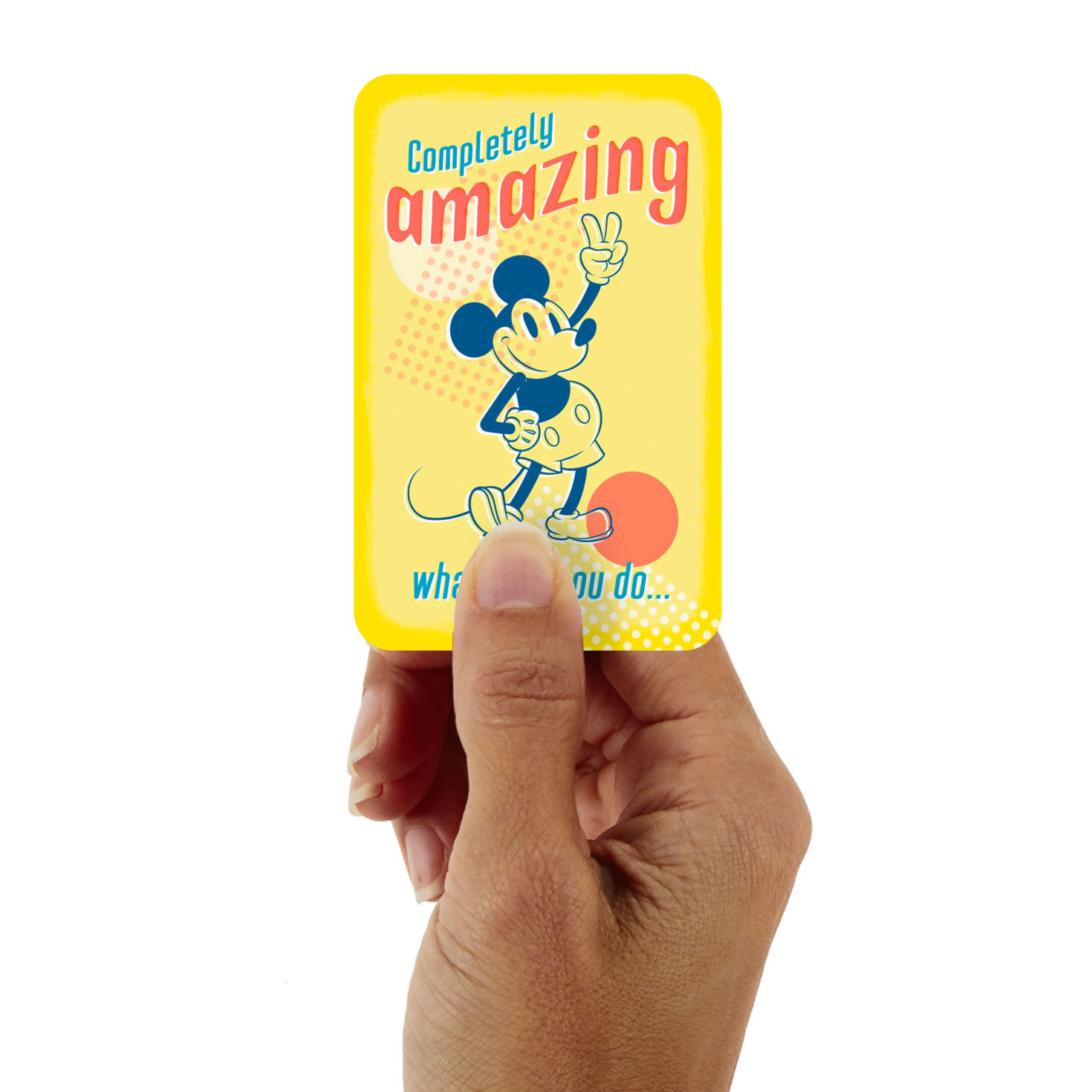 3.25" Mini Disney Mickey Mouse Awesome and Amazing Card