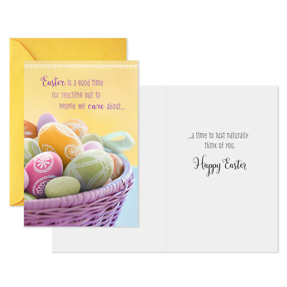Easter Eggs in Basket Easter Cards, Pack of 10, , large image number 2