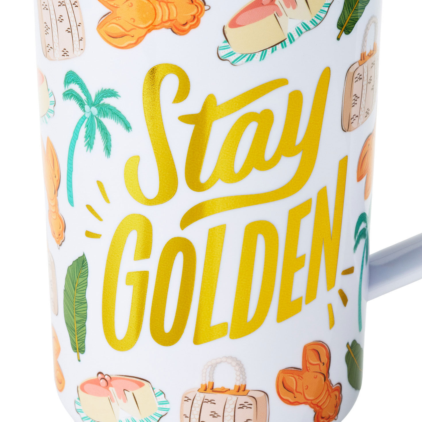 The Golden Girls Stay Golden Plastic Travel Cup upclose view image number 4