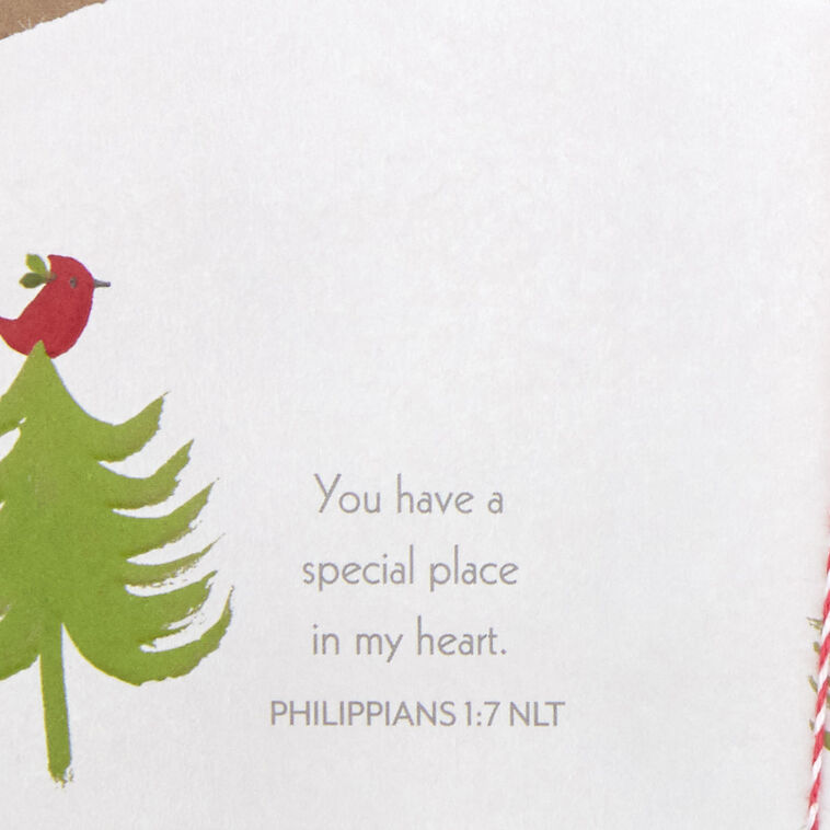 Deer and Bird Christmas Card for Sister scripture image number 3