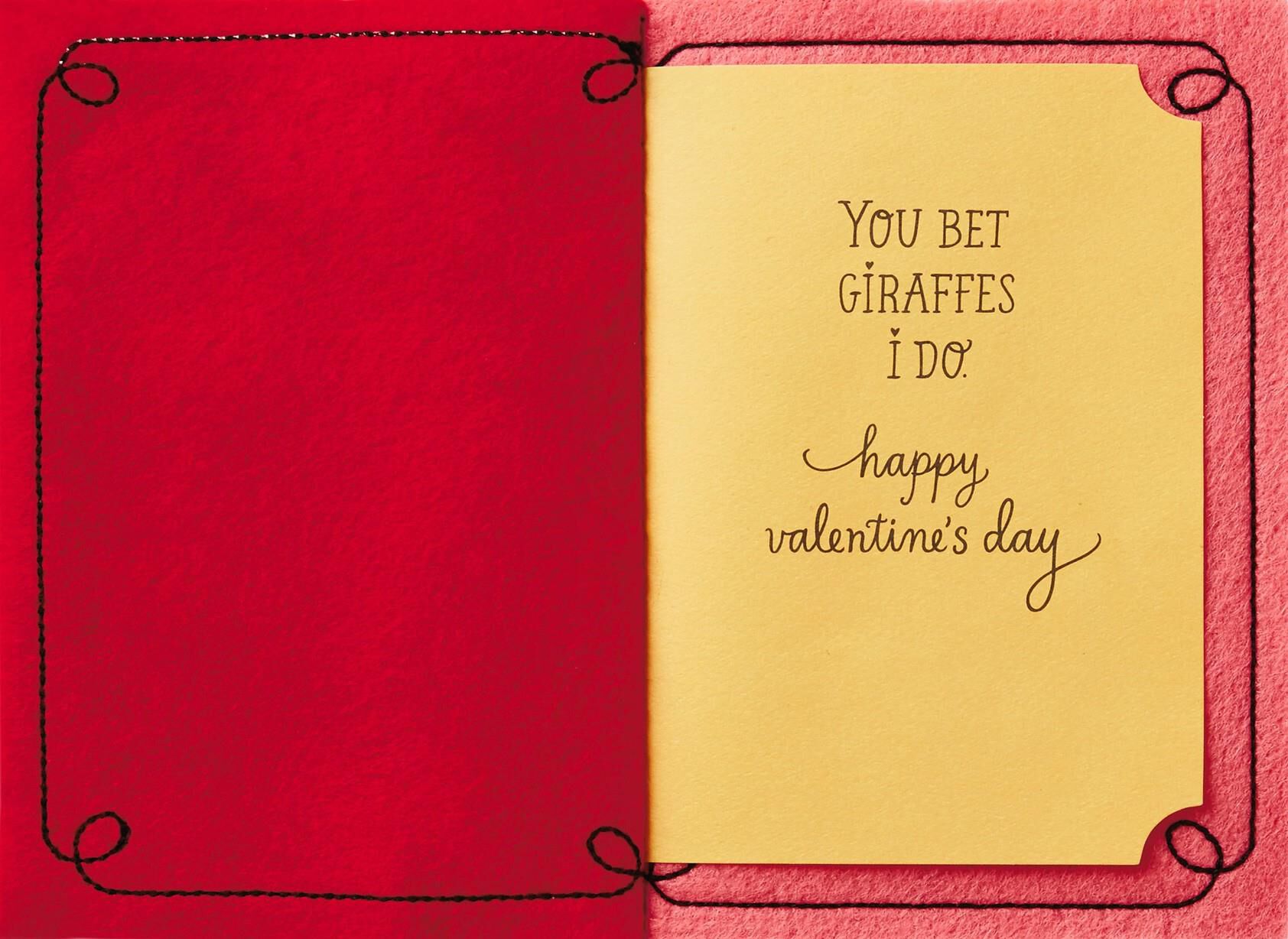 Giraffe Love Valentine's Day Card for Special Someone