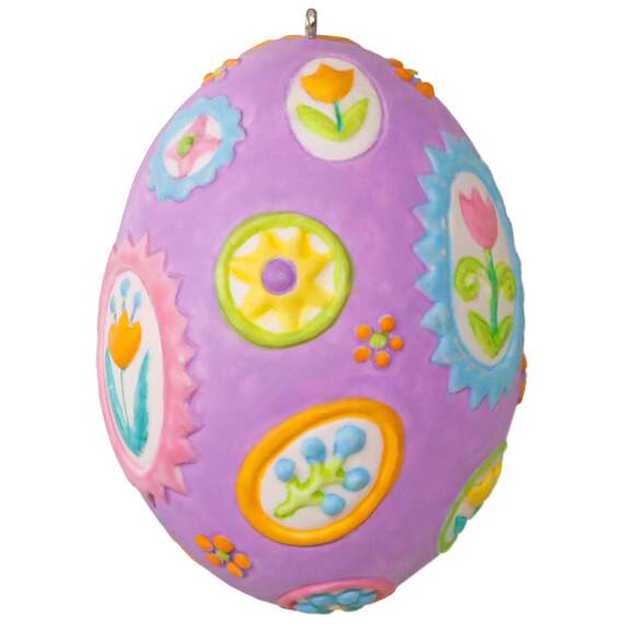 Festively Floral Easter Egg Ornament, , large image number 2