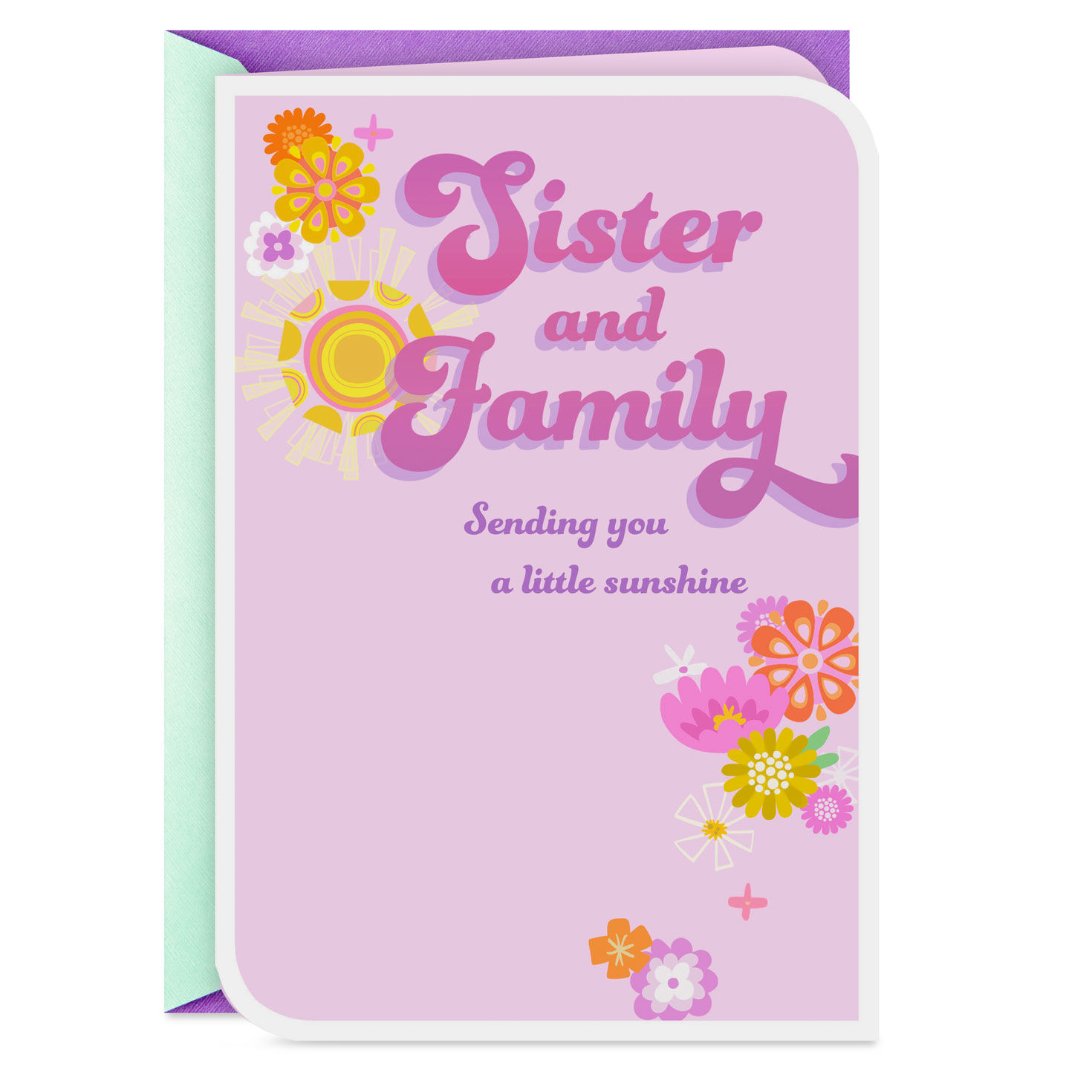 Sending You Sunshine Easter Card for Sister and Family