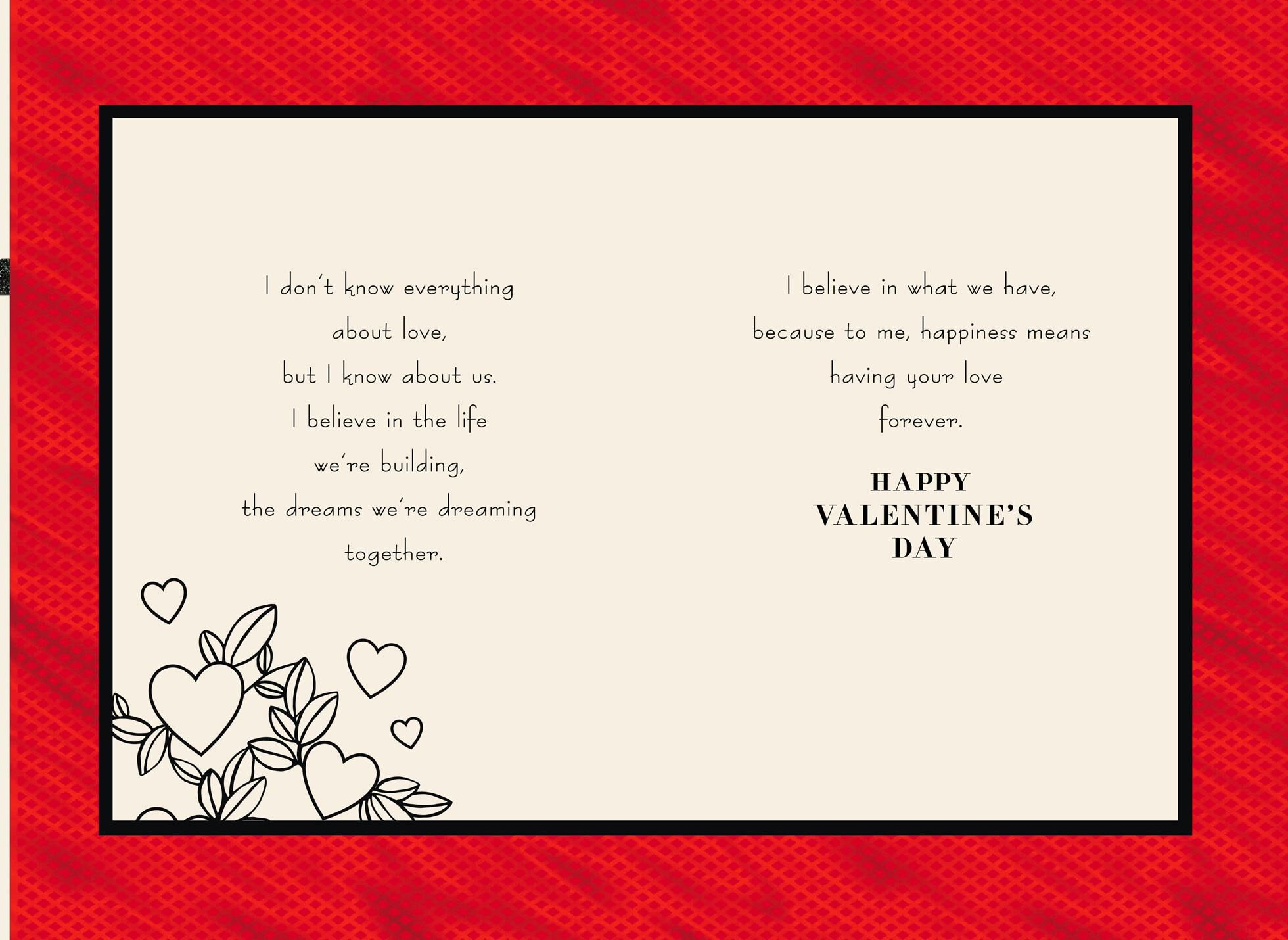 Love Forever Valentine's Day Card for Fiancé