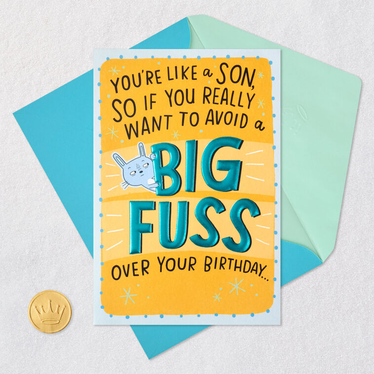 Cute Critters Party Like a Son Birthday Card Card Front with Envelope and Gold Seal image number 5