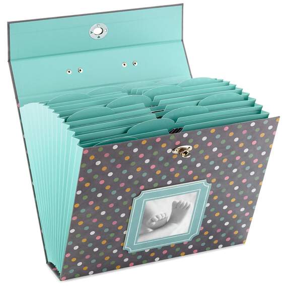 Polka Dot Baby Accordion File Folder Organizer, , large image number 2