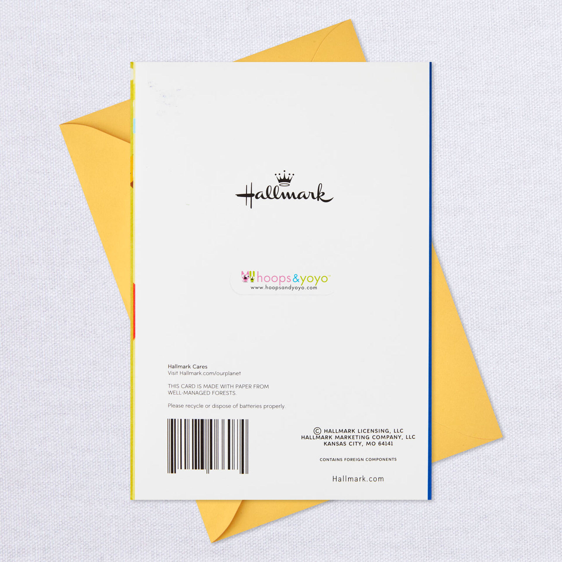 hoops&yoyo™ Surprise Party Birthday Card With Lights and Sound