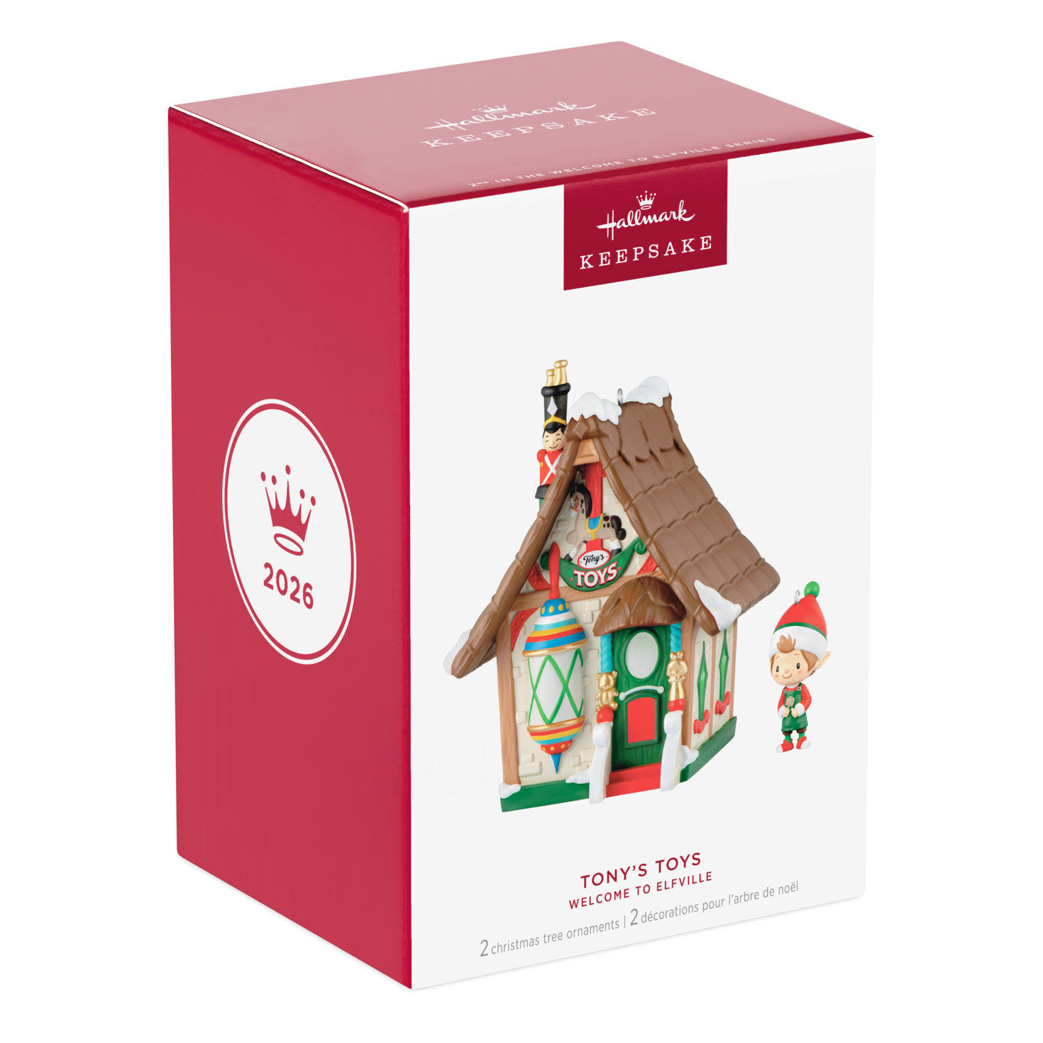 Tony's Toys Shop and Elf Keepsake Ornaments Package Front image number 7