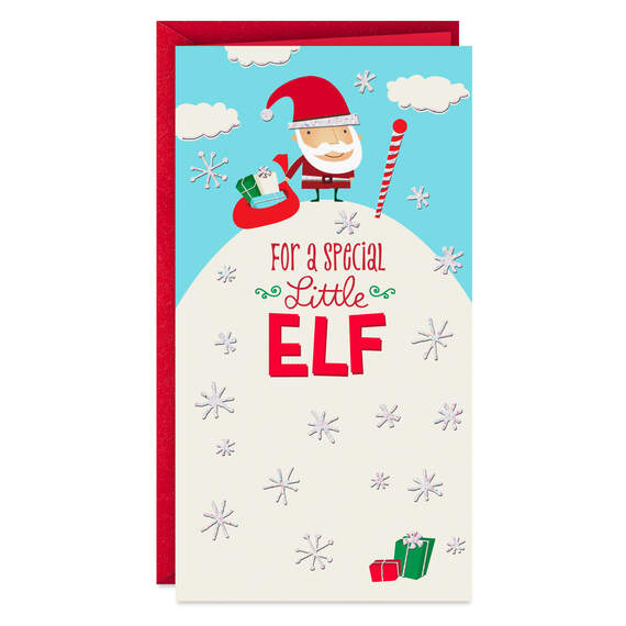 For a Special Little Elf Money Holder Christmas Card, , large image number 1