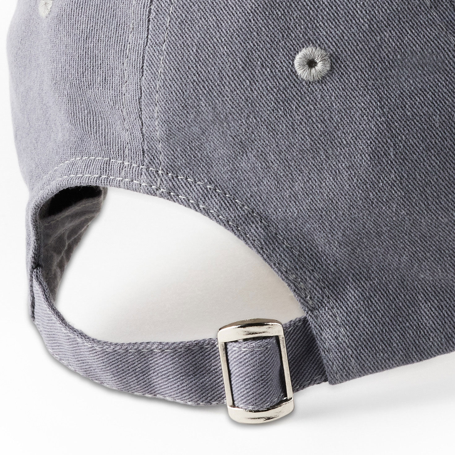 Best Papa Ever Gray Twill Baseball Cap back closeup view image number 5