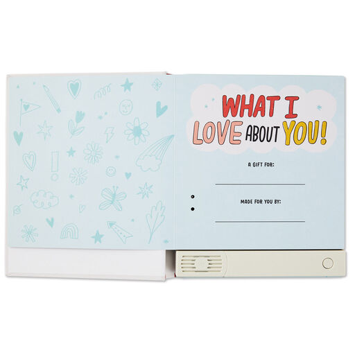 What I Love About You! A Color-Your-Own Recordable Storybook, 