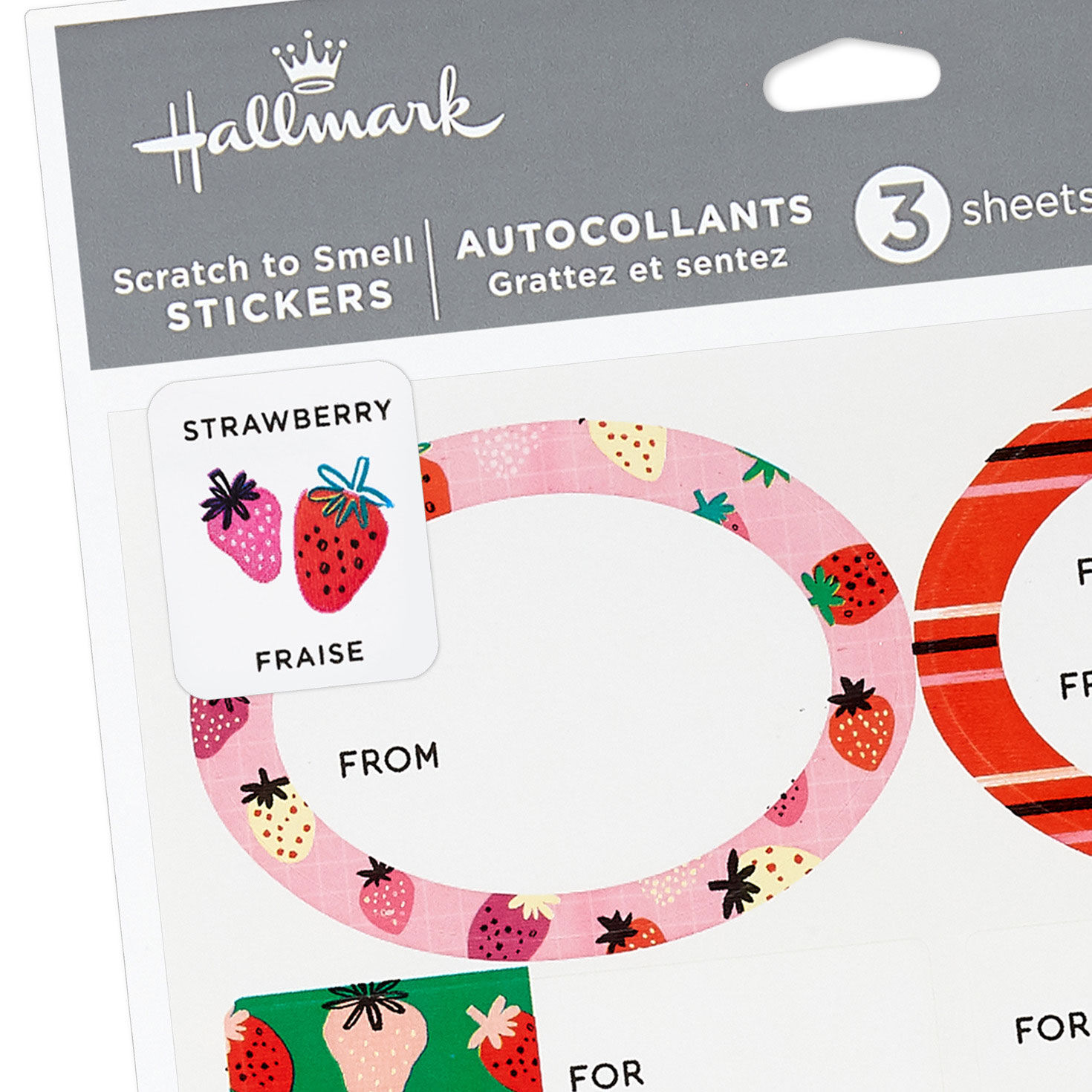 Strawberry-Scented Colorful Gift Tags and Stickers detail image number 4