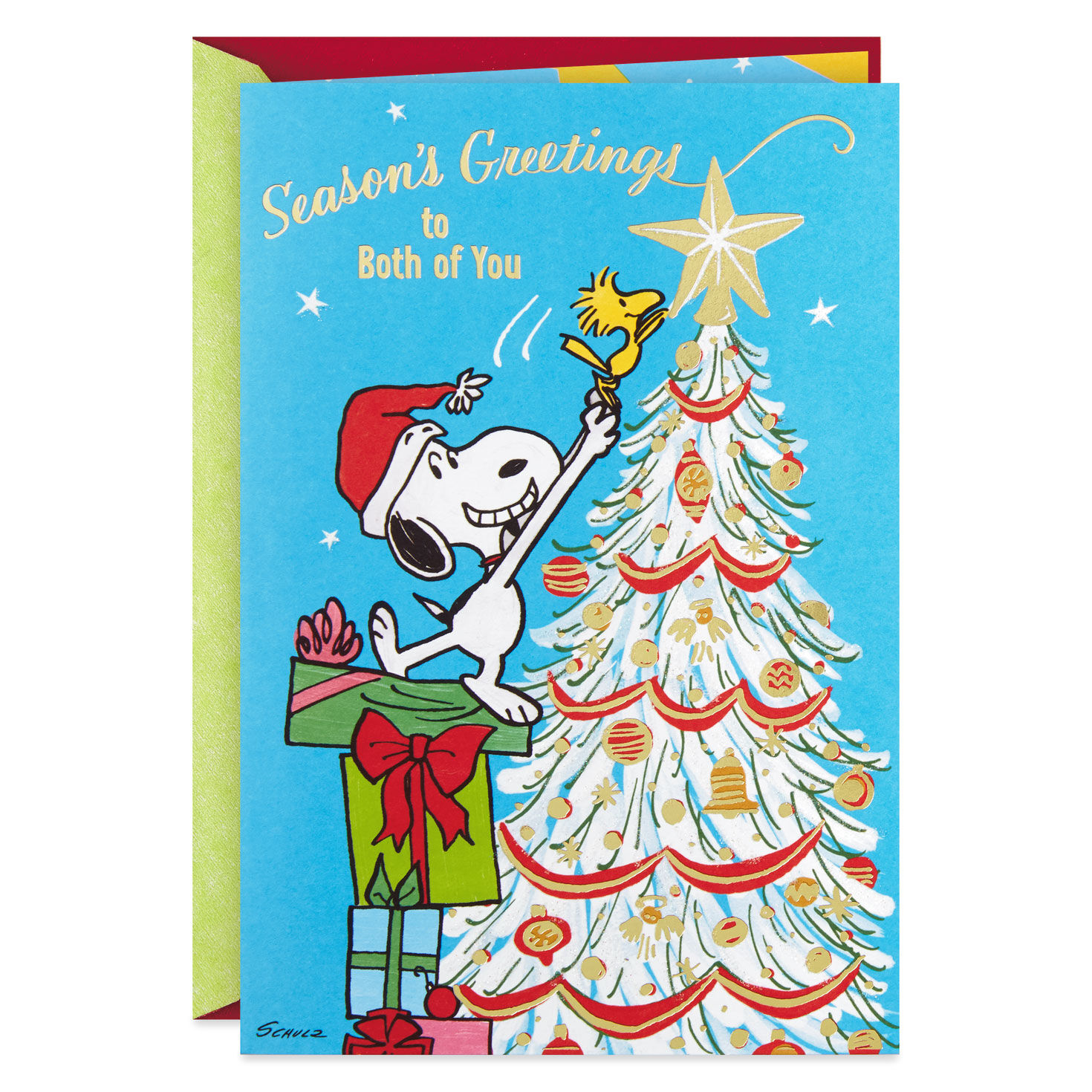 Christmas Wishes To Both Of You ~ Season/'s Greetings ~ Christmas Card