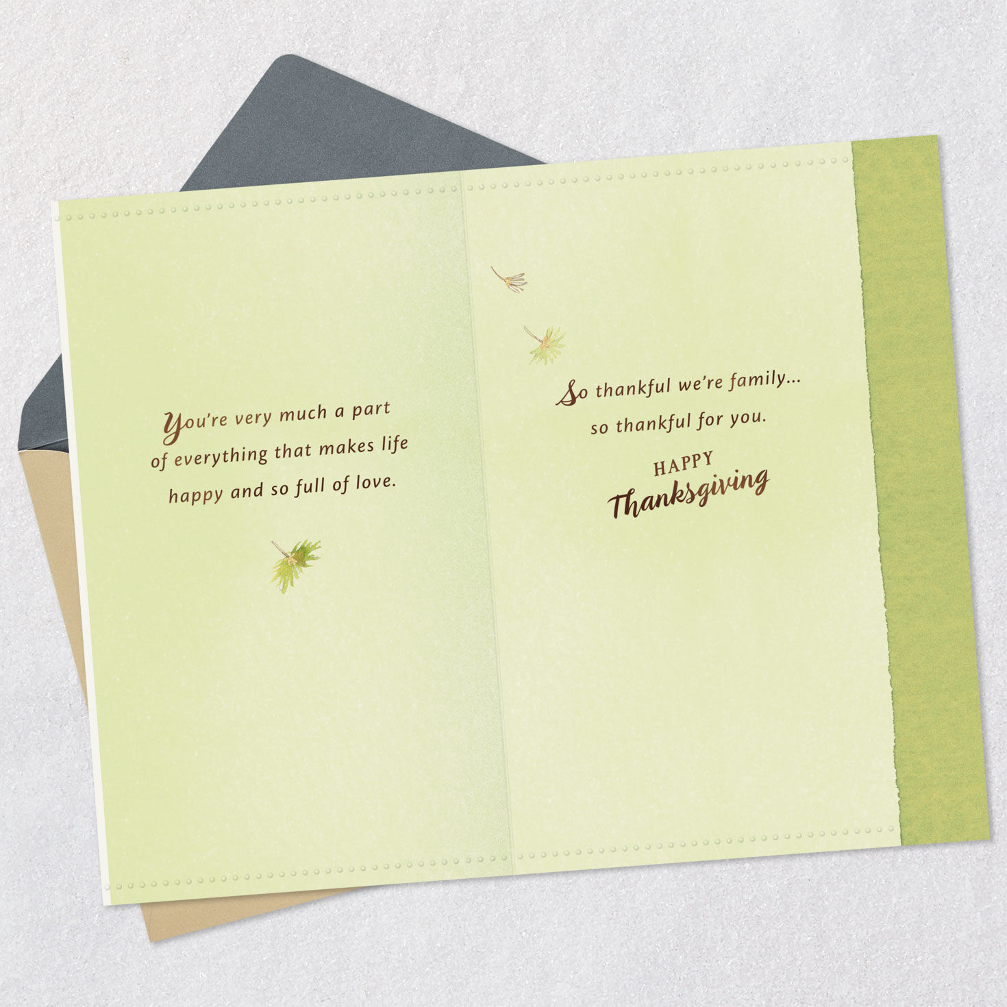 So Thankful We're Family Thanksgiving Card for Daughter and Her Husband, , large image number 4