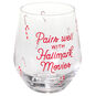 Candy Canes, Hallmark Movies Stemless Wine Glass  image number 3