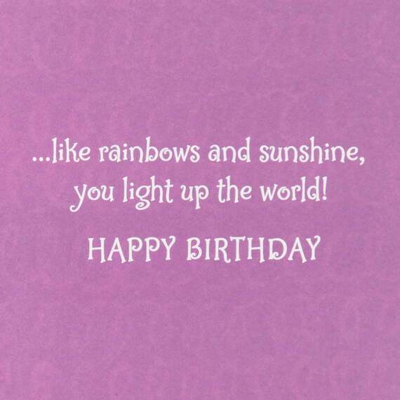 You Light Up the World Birthday Card for Girl, , large image number 2