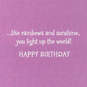 You Light Up the World Birthday Card for Girl, , large image number 2