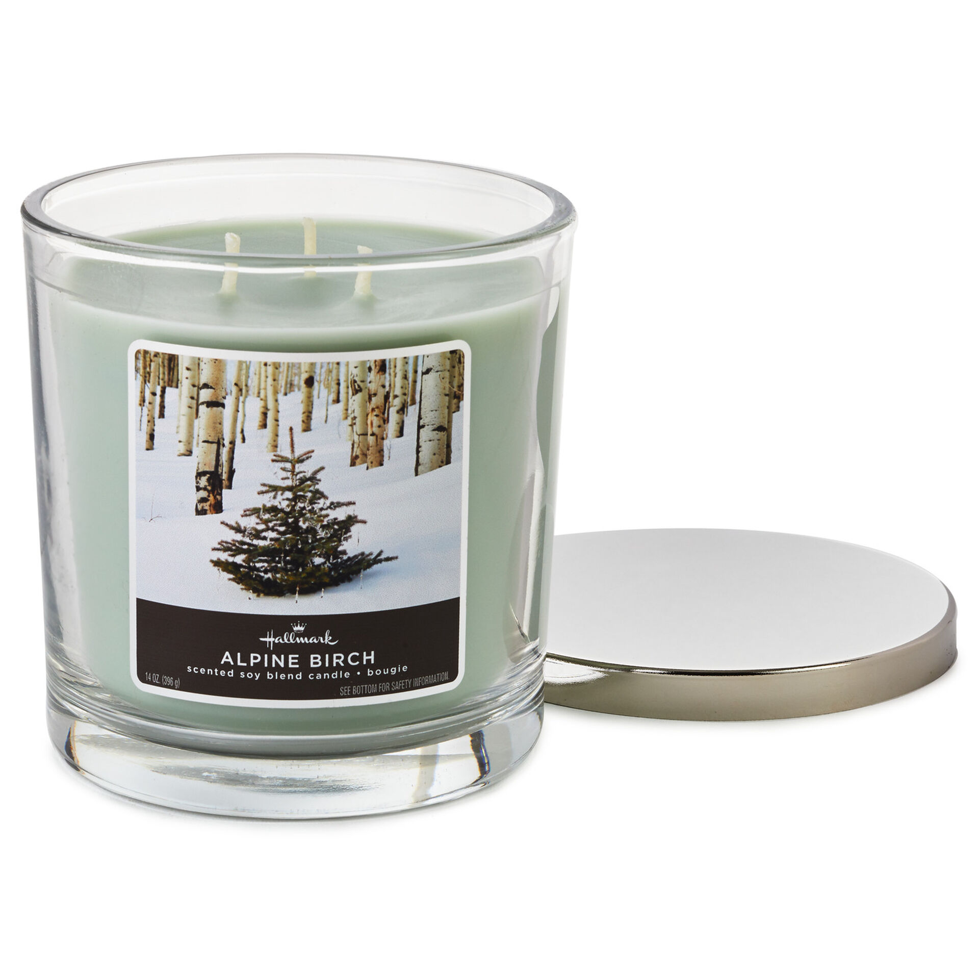 Alpine Birch 3Wick Jar Candle, 14 oz. Candles Hallmark